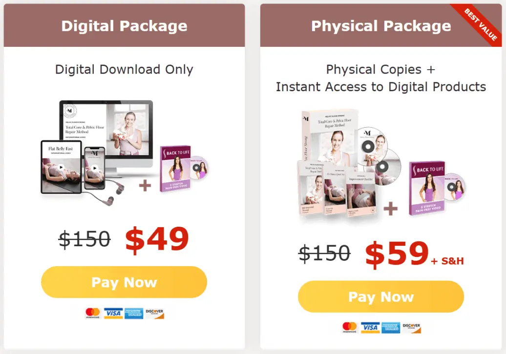 pelvic Floor Strong Checkout Page